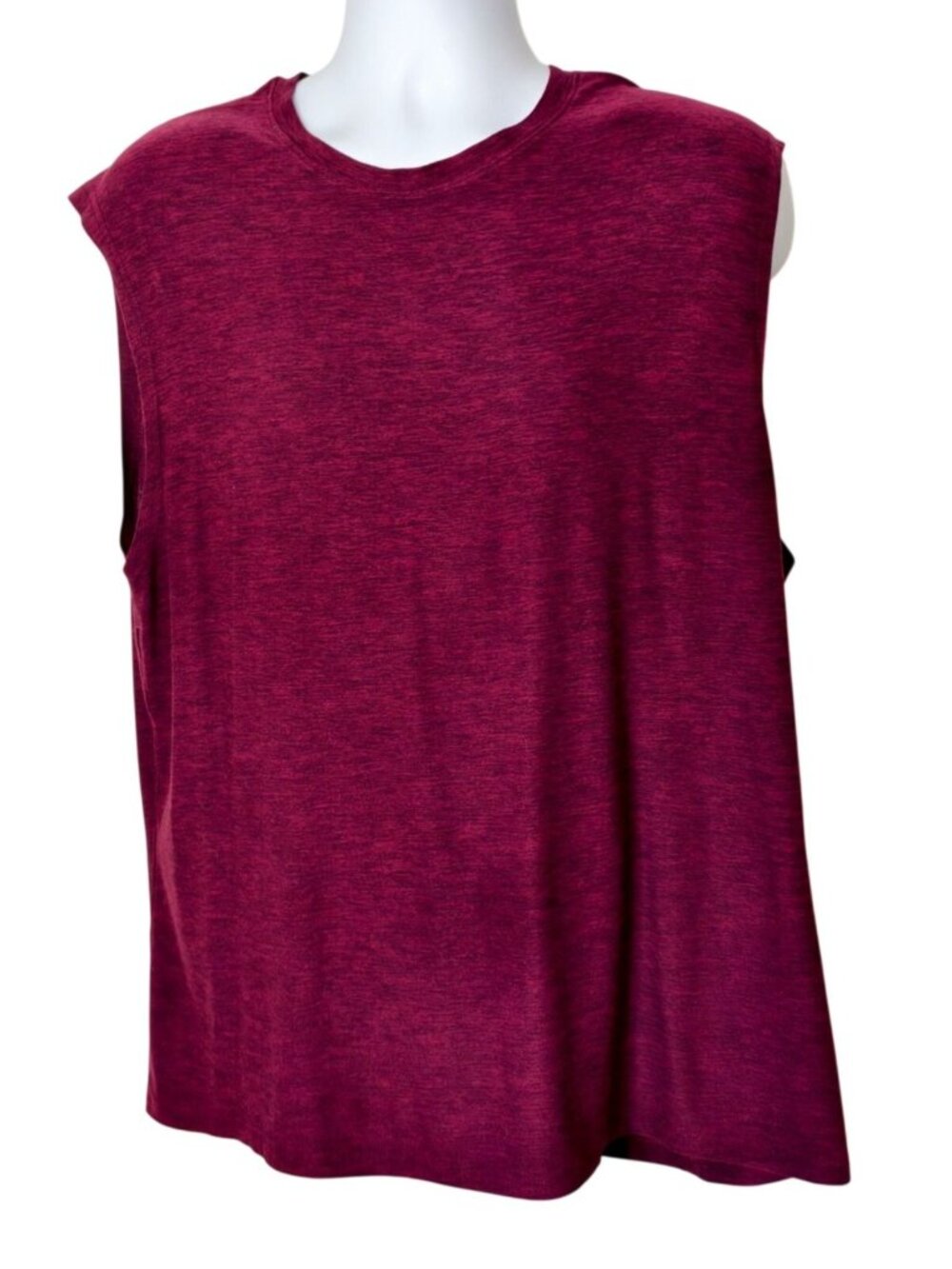 Leg3nd Mens XL Sleeveless Tank Burgundy Heather Muscle Tank Athletic Activewear